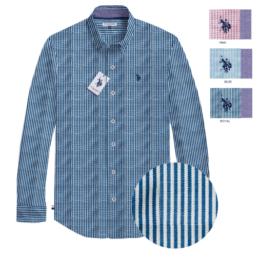 Camisa Manga Larga Hombre Estampada