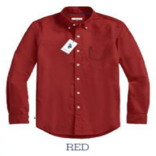 Camisa Manga Larga Hombre Unicolor