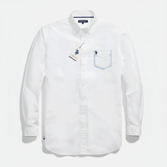Camisa Manga Larga Hombre Unicolor