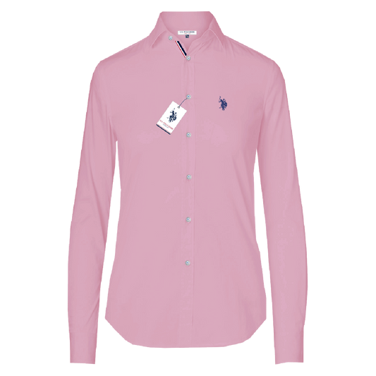 Camisa Manga Larga Mujer Unicolor