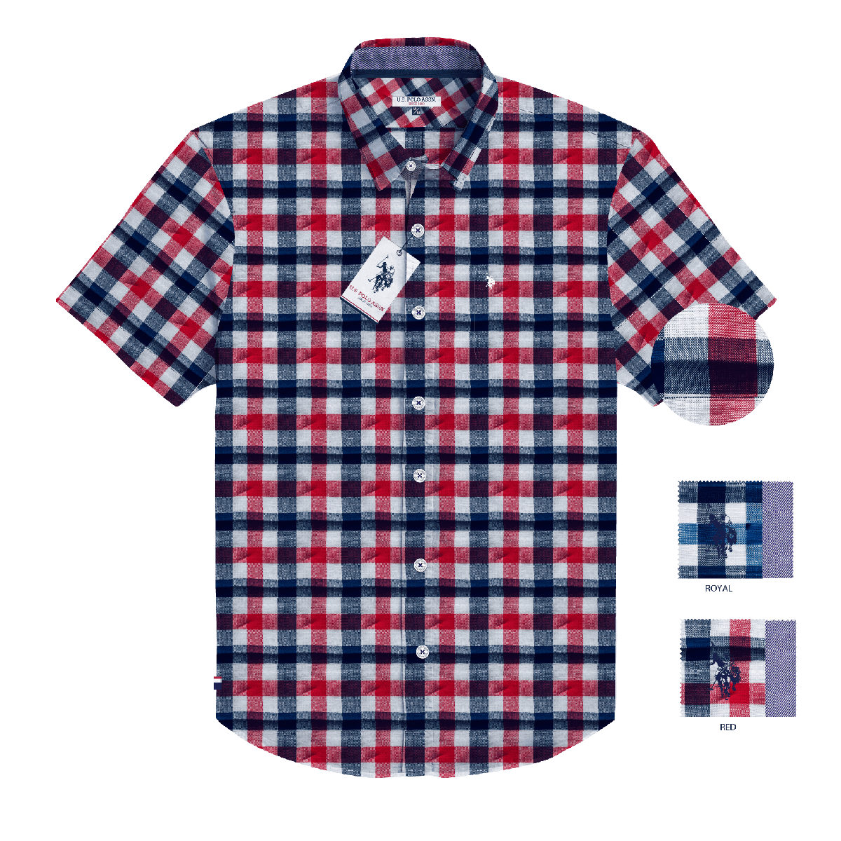 Camisa Manga Corta Hombre Estampada www.treshop.com.co