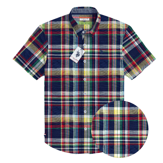 Camisa Manga Corta Hombre Estampada www.treshop.com.co