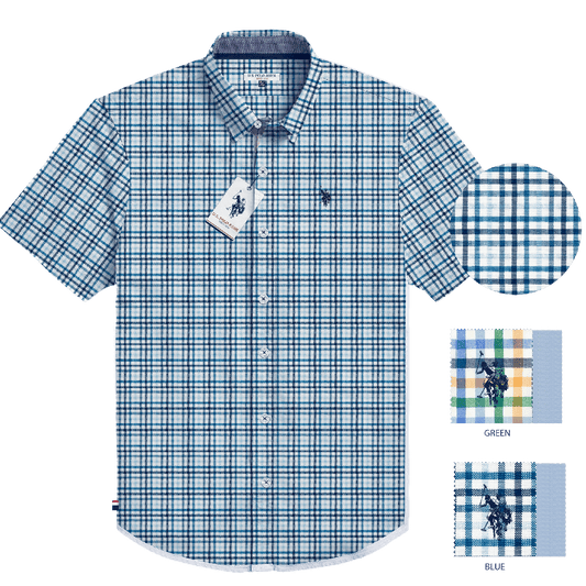 Camisa Manga Corta Hombre Estampada www.treshop.com.co