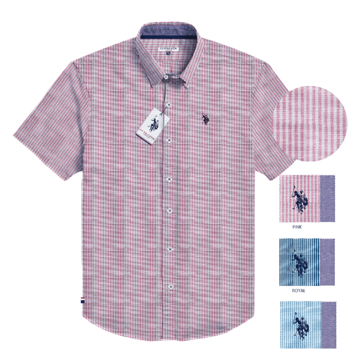 Camisa Manga Corta Hombre Estampada www.treshop.com.co