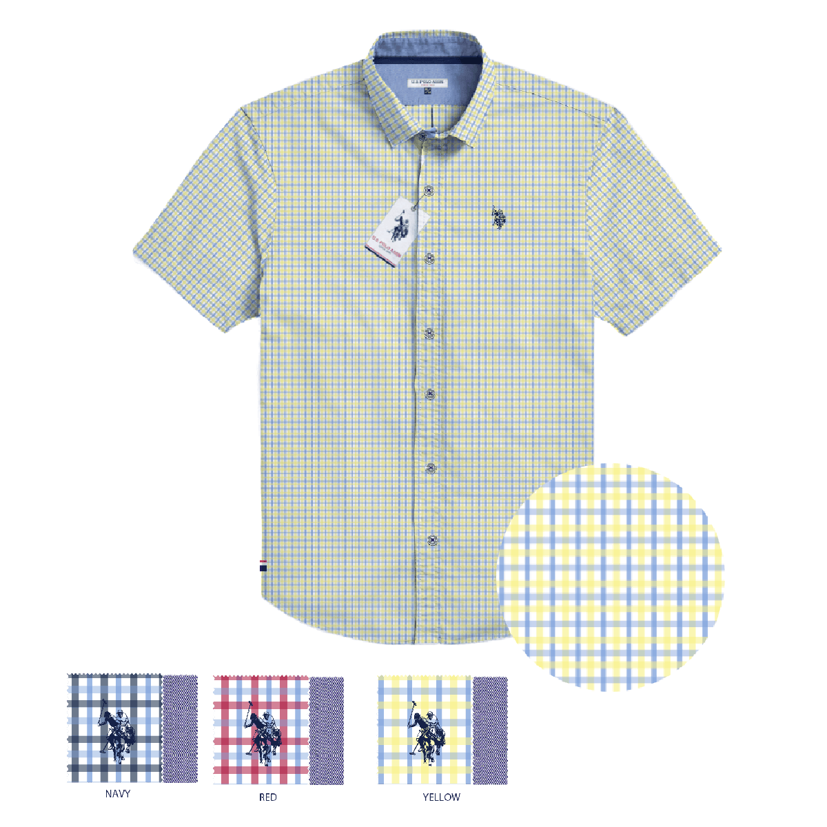 Camisa Manga Corta Hombre Estampada www.treshop.com.co