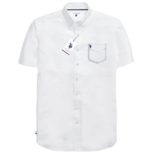 Camisa Manga Corta Hombre Unicolor www.treshop.com.co