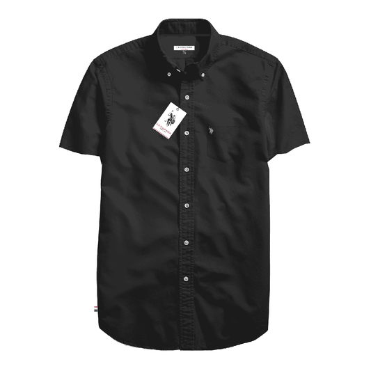 Camisa Manga Corta Hombre Unicolor www.treshop.com.co