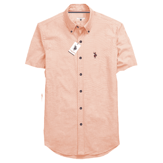 Camisa Manga Corta Hombre Unicolor www.treshop.com.co