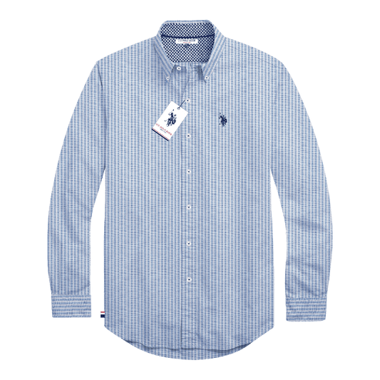 Camisa Manga Larga Hombre Estampada www.treshop.com.co