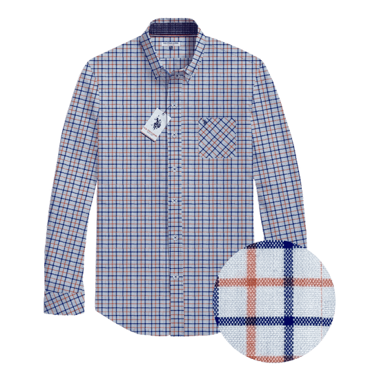 Camisa Manga Larga Hombre Estampada www.treshop.com.co