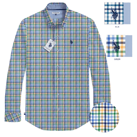 Camisa Manga Larga Hombre Estampada www.treshop.com.co