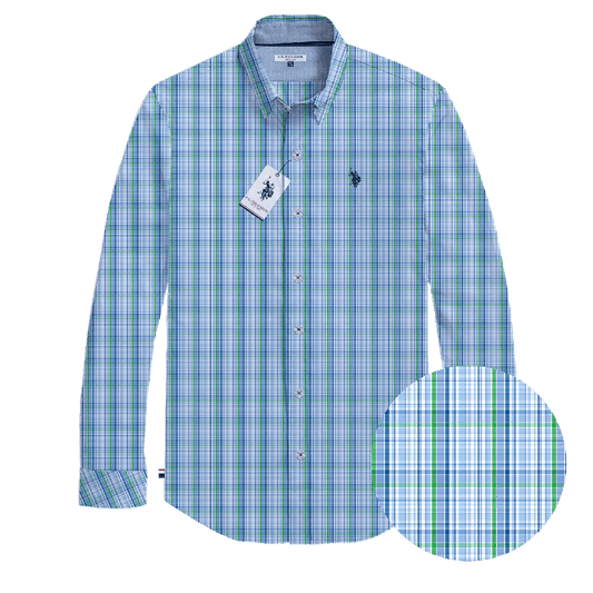 Camisa Manga Larga Hombre Estampada www.treshop.com.co