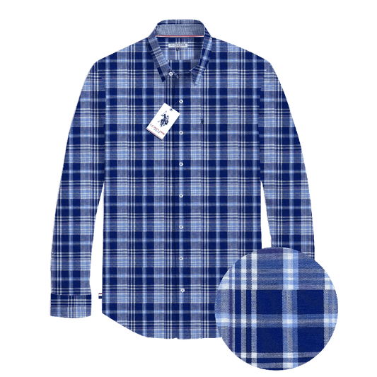 Camisa Manga Larga Hombre Estampada www.treshop.com.co