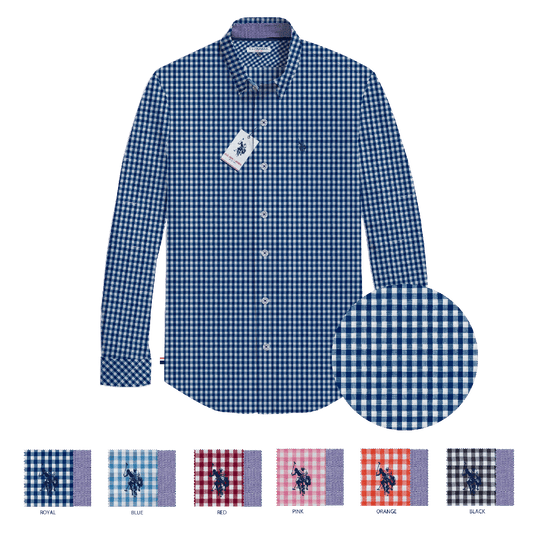 Camisa Manga Larga Hombre Estampada www.treshop.com.co