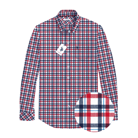 Camisa Manga Larga Hombre Estampada www.treshop.com.co