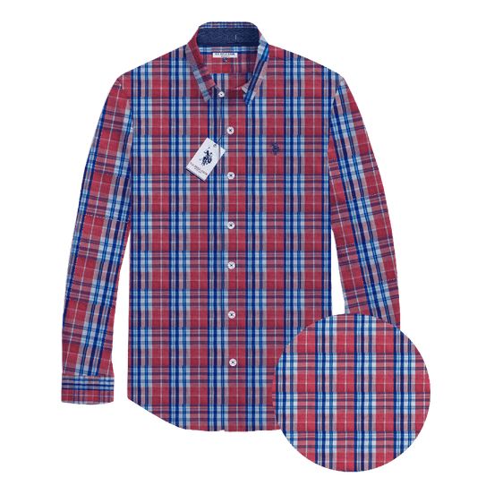 Camisa Manga Larga Hombre Estampada www.treshop.com.co