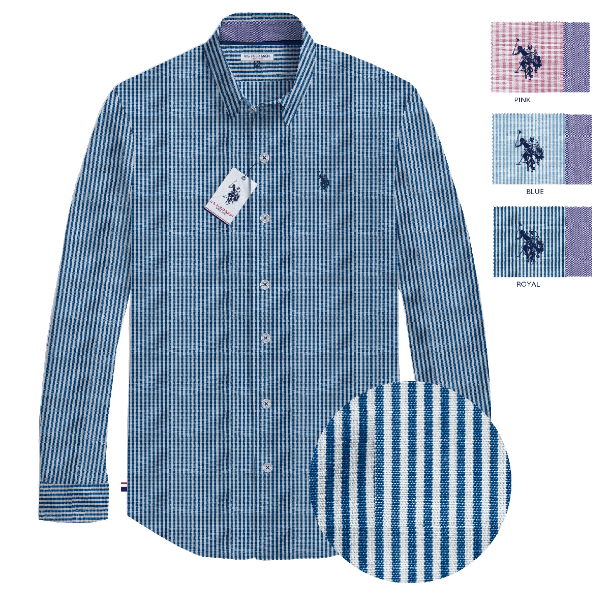 Camisa Manga Larga Hombre Estampada www.treshop.com.co