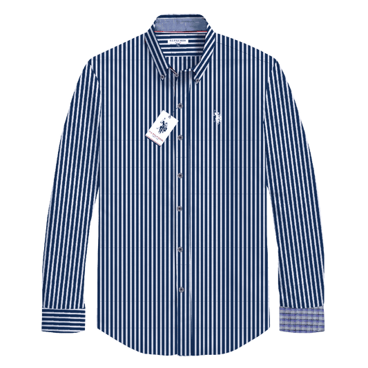 Camisa Manga Larga Hombre Estampada www.treshop.com.co