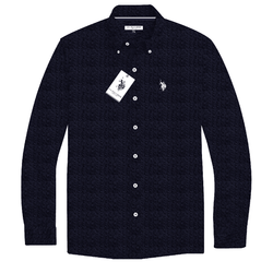 Camisa Manga Larga Hombre Estampada www.treshop.com.co