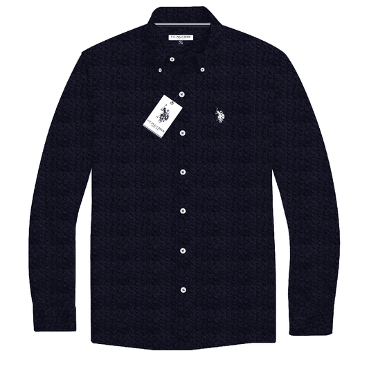 Camisa Manga Larga Hombre Estampada www.treshop.com.co