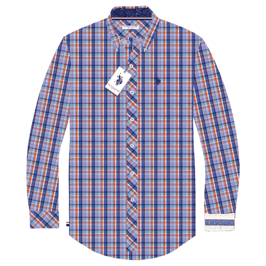 Camisa Manga Larga Hombre Estampada www.treshop.com.co