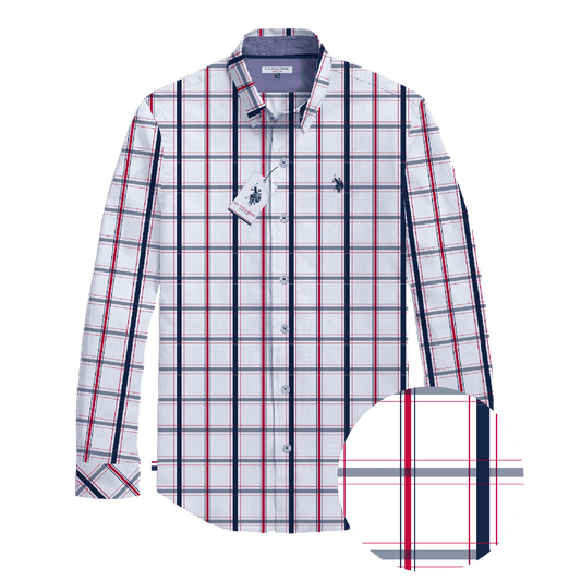 Camisa Manga Larga Hombre Estampada www.treshop.com.co