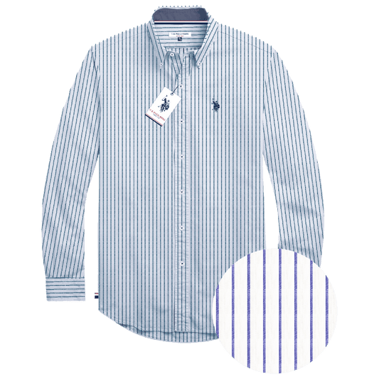 Camisa Manga Larga Hombre Estampada www.treshop.com.co