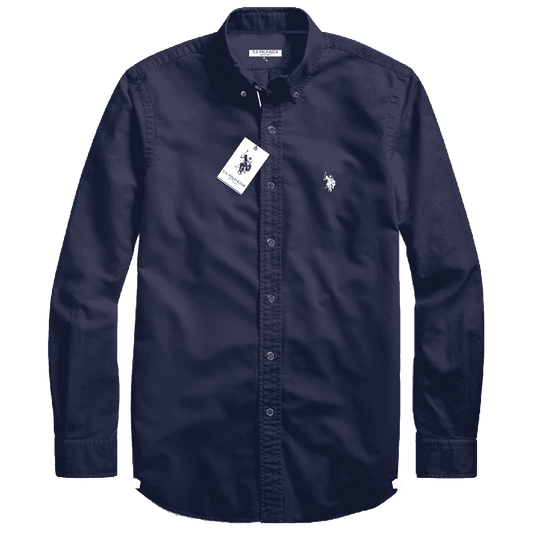 Camisa Manga Larga Hombre Unicolor www.treshop.com.co