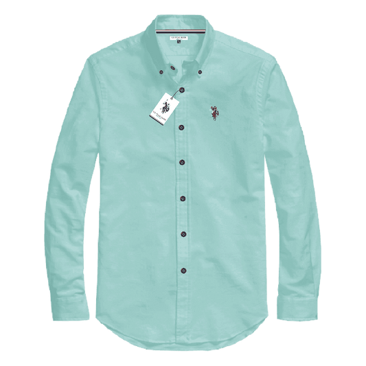 Camisa Manga Larga Hombre Unicolor www.treshop.com.co