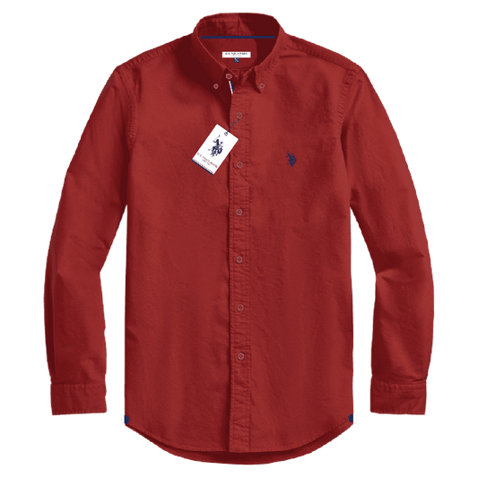 Camisa Manga Larga Hombre Unicolor www.treshop.com.co