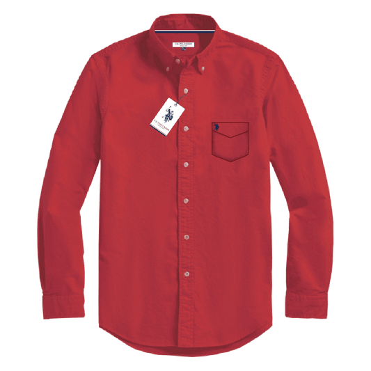 Camisa Manga Larga Hombre Unicolor www.treshop.com.co