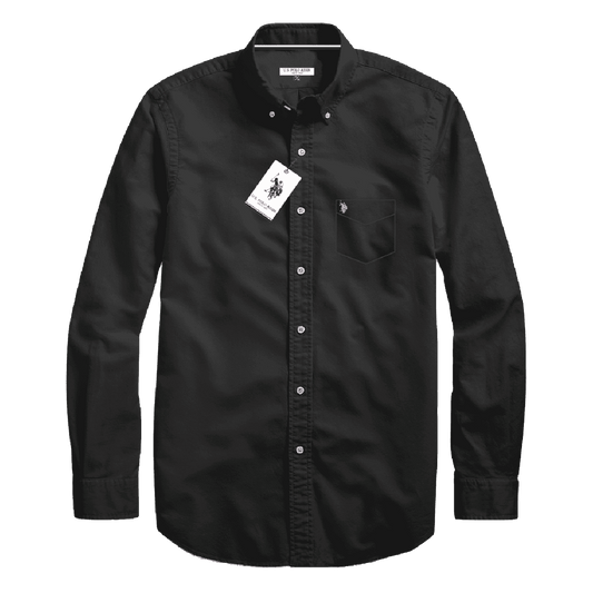 Camisa Manga Larga Hombre Unicolor www.treshop.com.co