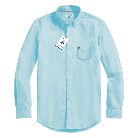 Camisa Manga Larga Hombre Unicolor www.treshop.com.co