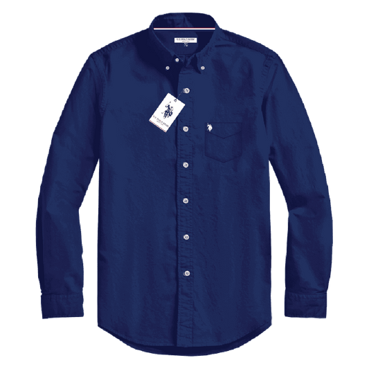 Camisa Manga Larga Hombre Unicolor www.treshop.com.co