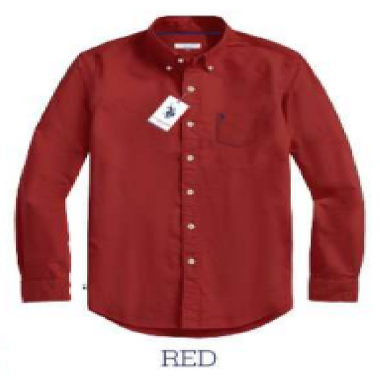 Camisa Manga Larga Hombre Unicolor www.treshop.com.co