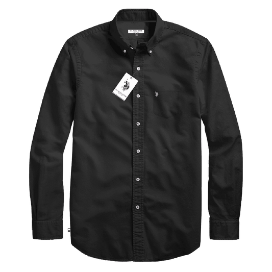 Camisa Manga Larga Hombre Unicolor www.treshop.com.co