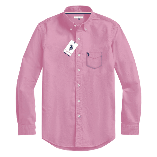 Camisa Manga Larga Hombre Unicolor www.treshop.com.co
