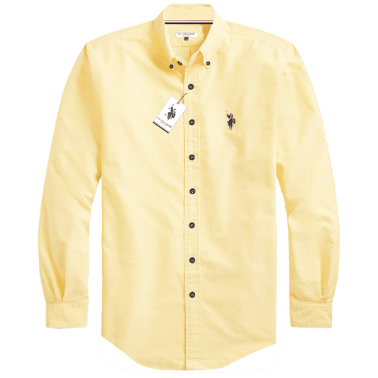 Camisa Manga Larga Hombre Unicolor www.treshop.com.co