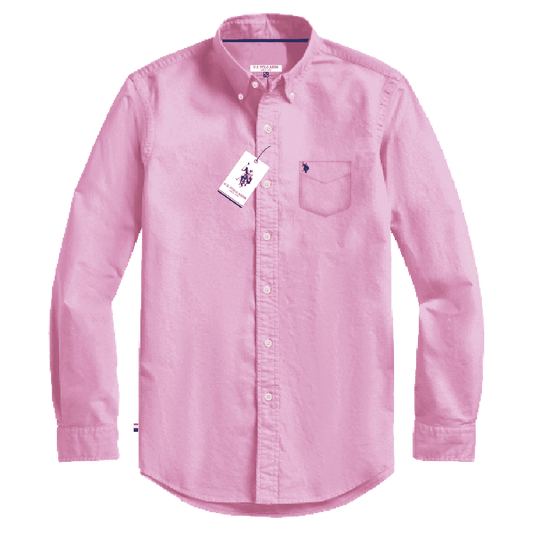 Camisa Manga Larga Hombre Unicolor www.treshop.com.co