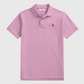 Camisa polo rosa de algodón para hombre de www.treshop.com.co con detalles en contraste en cuello y mangas