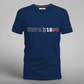 Camiseta azul marino para hombre www.treshop.com.co con logo USPA 1890 estampado en algodón jersey