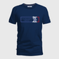 Camiseta azul marino de manga corta www.treshop.com.co con logo gráfico de U.S. Polo Assn. en el pecho