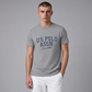 Camiseta gris jaspeado de algodón U.S. POLO ASSN. con logo estampado y cuello redondo para hombre