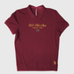 Polo de mujer www.treshop.com.co color vino en algodón jersey con logo bordado y cuello clásico